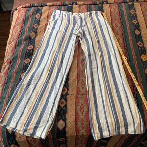 Just Living Linen Mix Wide Leg‎ Pants size Medium